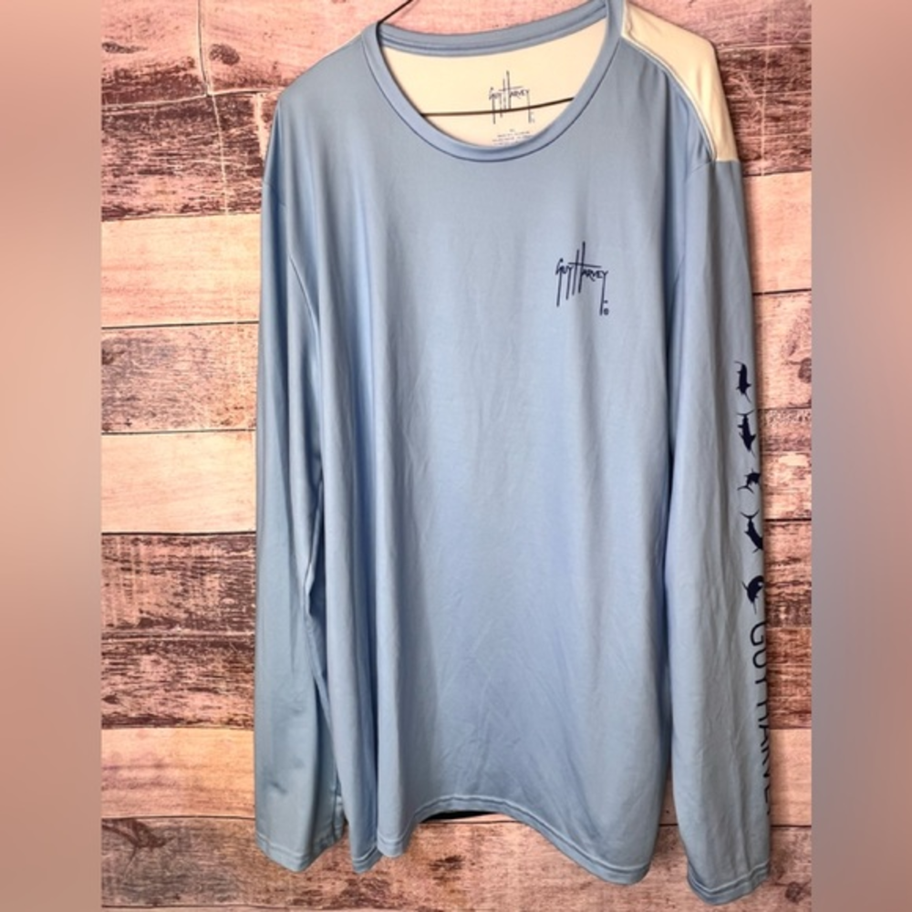 T-shirt De Pêche Guy Harvey - Blue Marlin - Homme Taille L - Neuf Avec étiquettes
